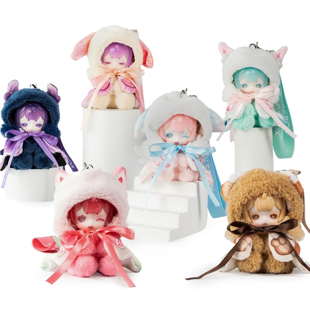 BeeMaiii Plush Animal Keychain - Mystery Single Doll